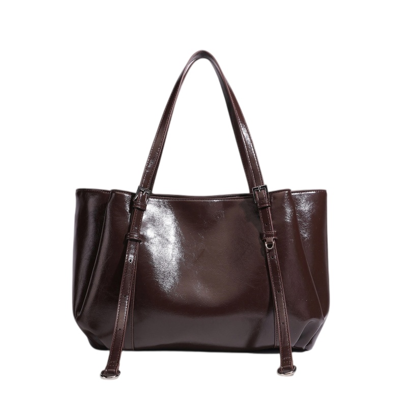 LD26002 Glossy PU Shoulder Tote Bag